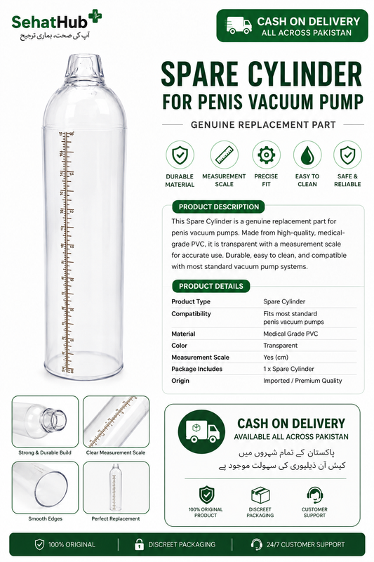 Spare Cylinder for Penis Vacuum Pump in Pakistan | Replacement Cylinder | SehatHub